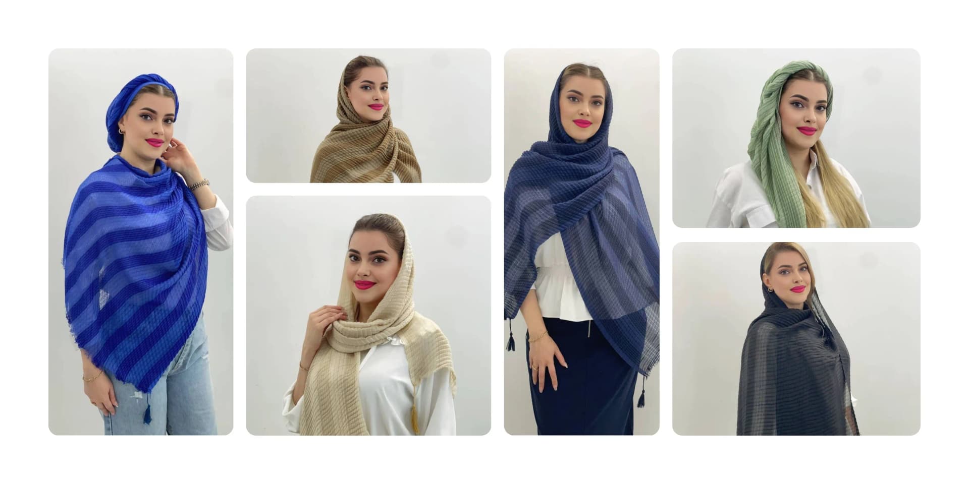 تنوع در رنگ بندی شال پلیسه حصیری طرح و رنگهای مختلف شال پلیسه حصیری طرح راهراه