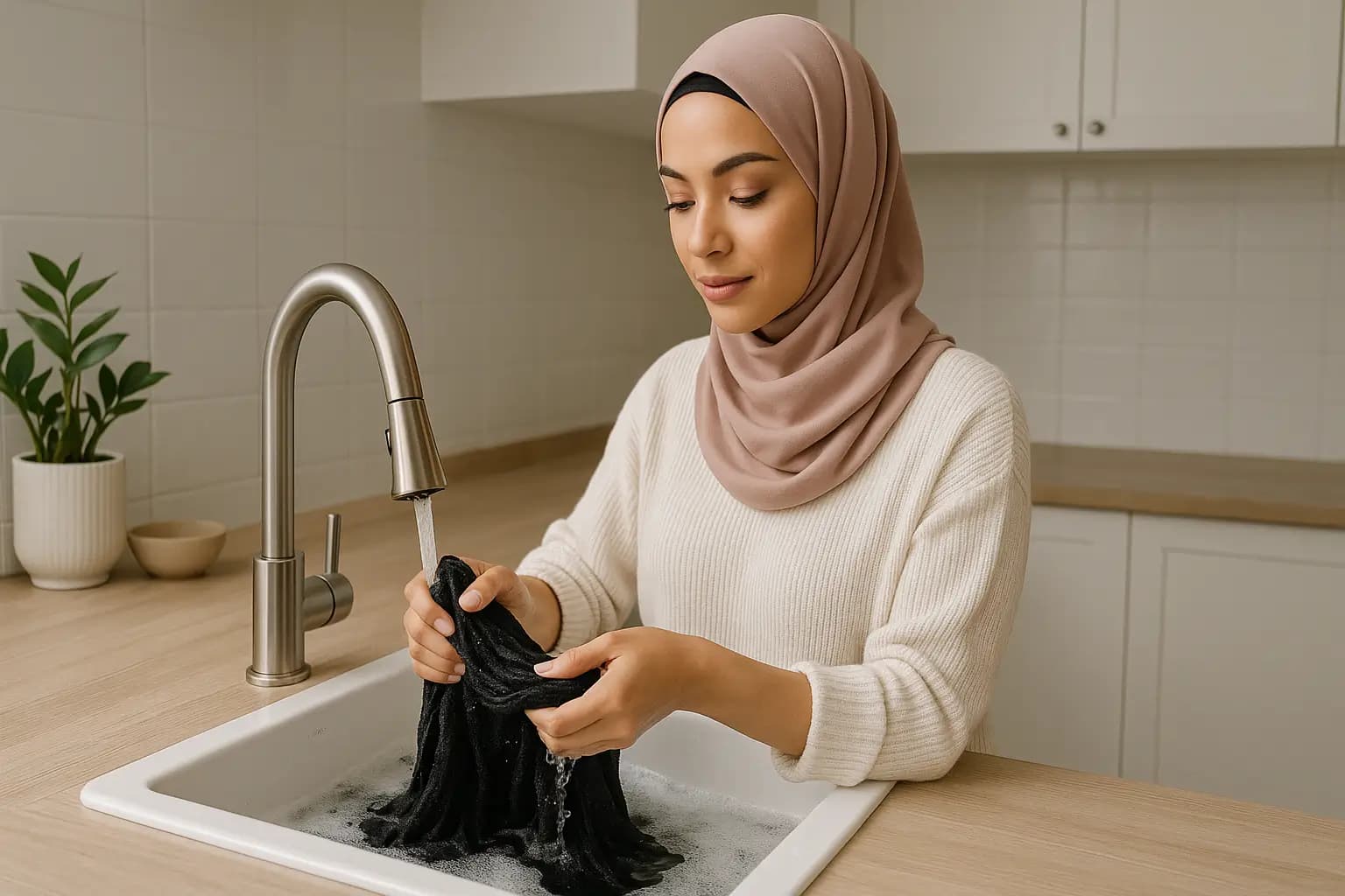 شستوشوی شال وال اسلپ مشکی شستوشوی شال وال اسلپ مشکی